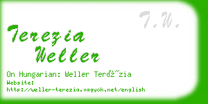 terezia weller business card